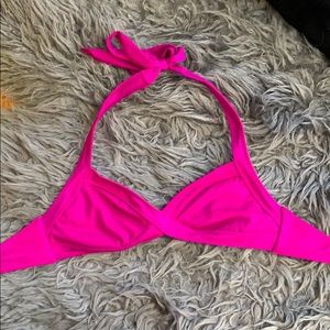 Pink bikini top